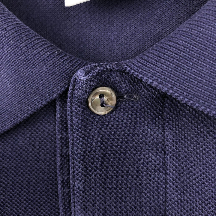 Lacoste LACOSTE Short Sleeve Polo Shirt Size 6 Men's XL cotton navy blue type Vintage Second Hand