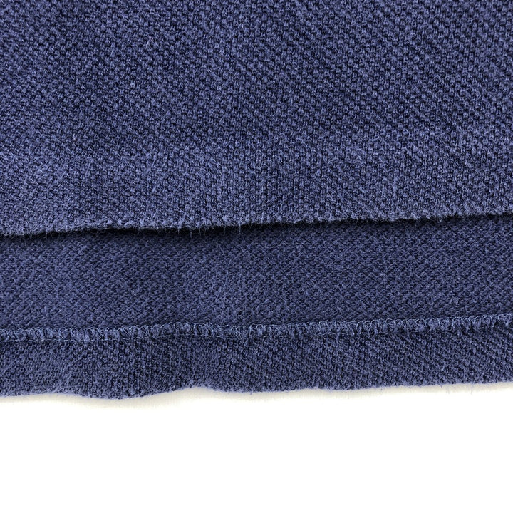 Ralph Lauren POLO by Ralph Lauren short sleeve striped polo shirt, men's XXL size cotton navy blue type Vintage Second Hand