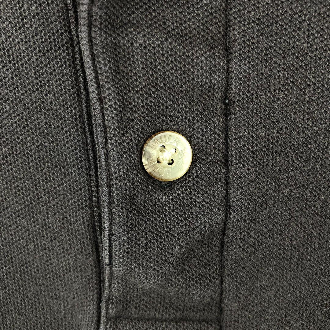 1990'S Eddie Bauer Short-Sleeve Polo Shirt, Men's Size M (approx.), Vintage cotton Charcoal Vintage Second Hand