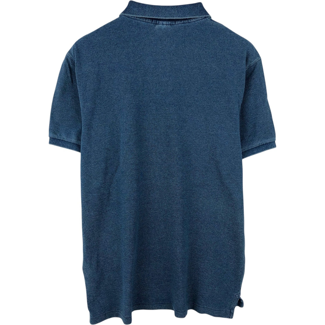 Ralph Lauren POLO by Ralph Lauren SLIM FIT Short-Sleeve Polo Shirt, Men's Size XL (approx.) cotton Navy blue Vintage Second Hand
