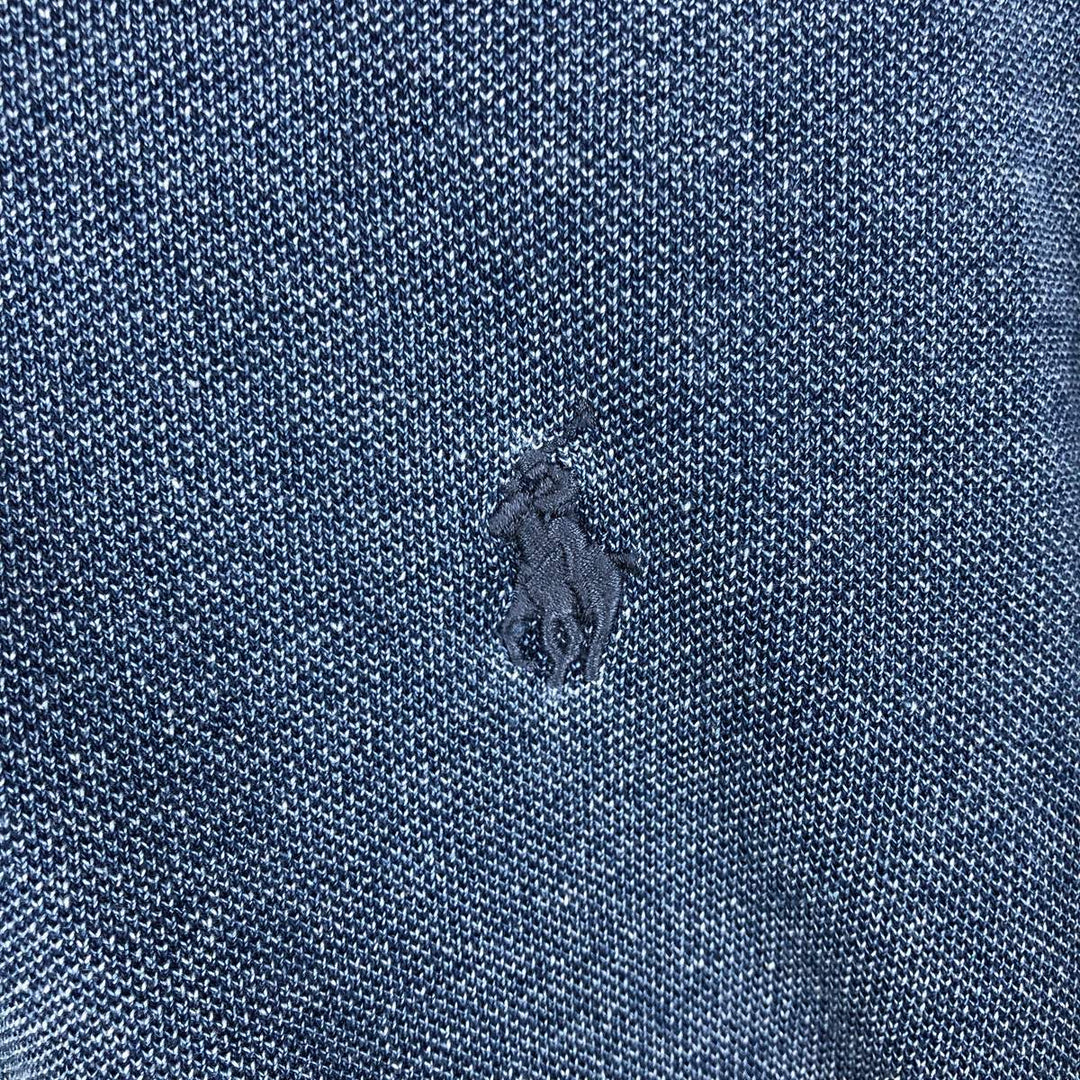 Ralph Lauren POLO by Ralph Lauren SLIM FIT Short-Sleeve Polo Shirt, Men's Size XL (approx.) cotton Navy blue Vintage Second Hand