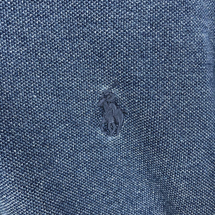 Ralph Lauren POLO by Ralph Lauren SLIM FIT Short-Sleeve Polo Shirt, Men's Size XL (approx.) cotton Navy blue Vintage Second Hand