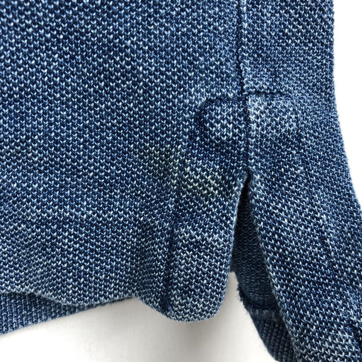 Ralph Lauren POLO by Ralph Lauren SLIM FIT Short-Sleeve Polo Shirt, Men's Size XL (approx.) cotton Navy blue Vintage Second Hand