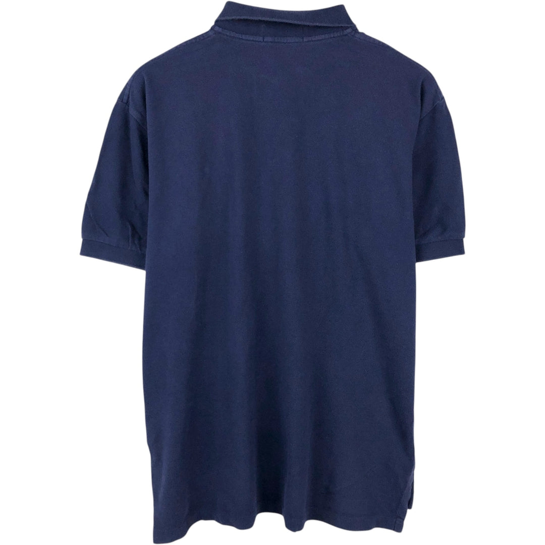 Ralph Lauren POLO by Ralph Lauren short sleeve polo shirt, men's size L cotton navy blue type Vintage Second Hand