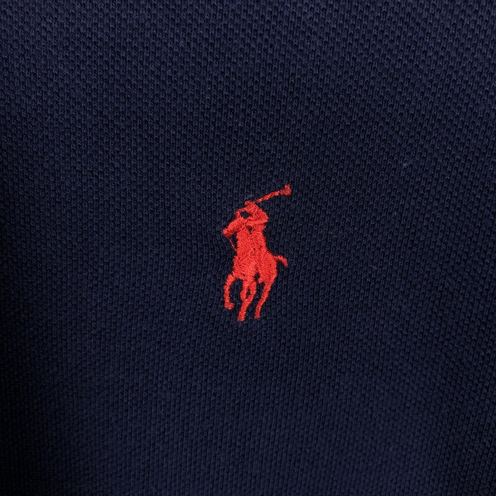 Ralph Lauren POLO by Ralph Lauren short sleeve polo shirt, men's size L cotton navy blue type Vintage Second Hand