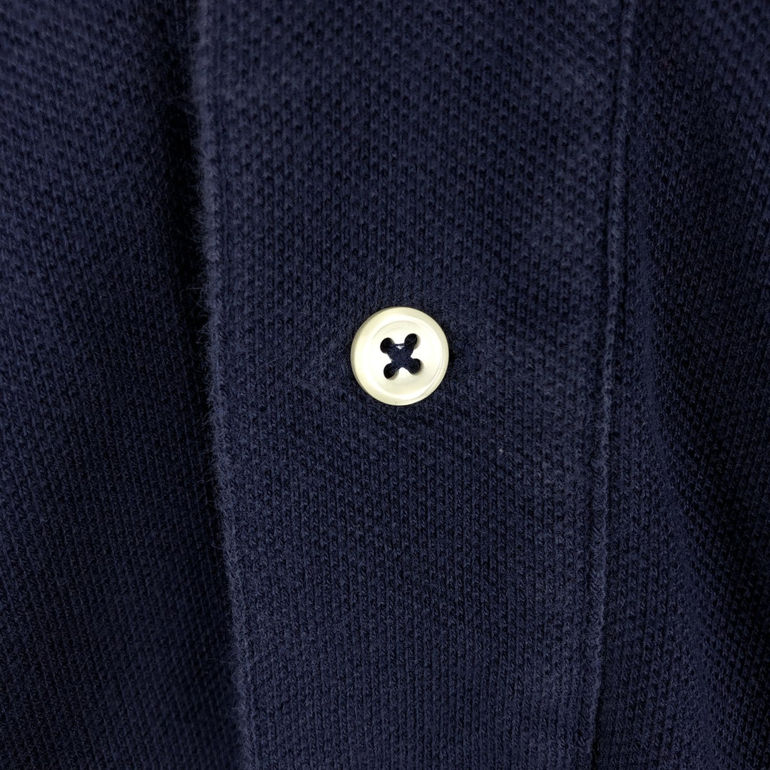 Ralph Lauren POLO by Ralph Lauren short sleeve polo shirt, men's size L cotton navy blue type Vintage Second Hand
