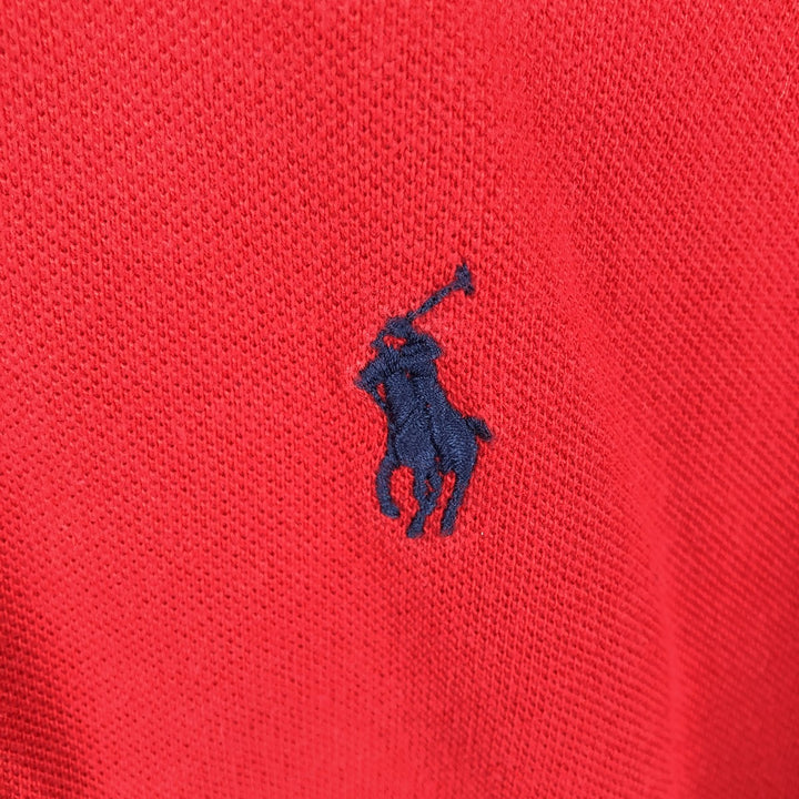 Ralph Lauren POLO by Ralph Lauren short sleeve polo shirt, men's size L cotton red type Vintage Second Hand