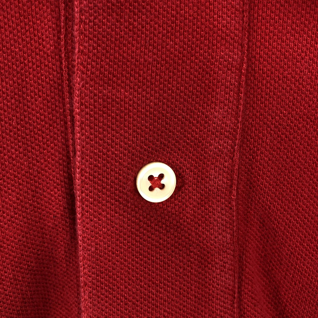 Ralph Lauren POLO by Ralph Lauren short sleeve polo shirt, men's size L cotton red type Vintage Second Hand