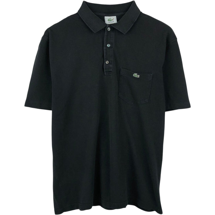 Lacoste LACOSTE Short Sleeve Polo Shirt Size 5 Men's L cotton black type Vintage Second Hand