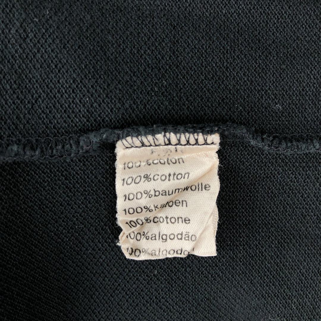Lacoste LACOSTE Short Sleeve Polo Shirt Size 5 Men's L cotton black type Vintage Second Hand