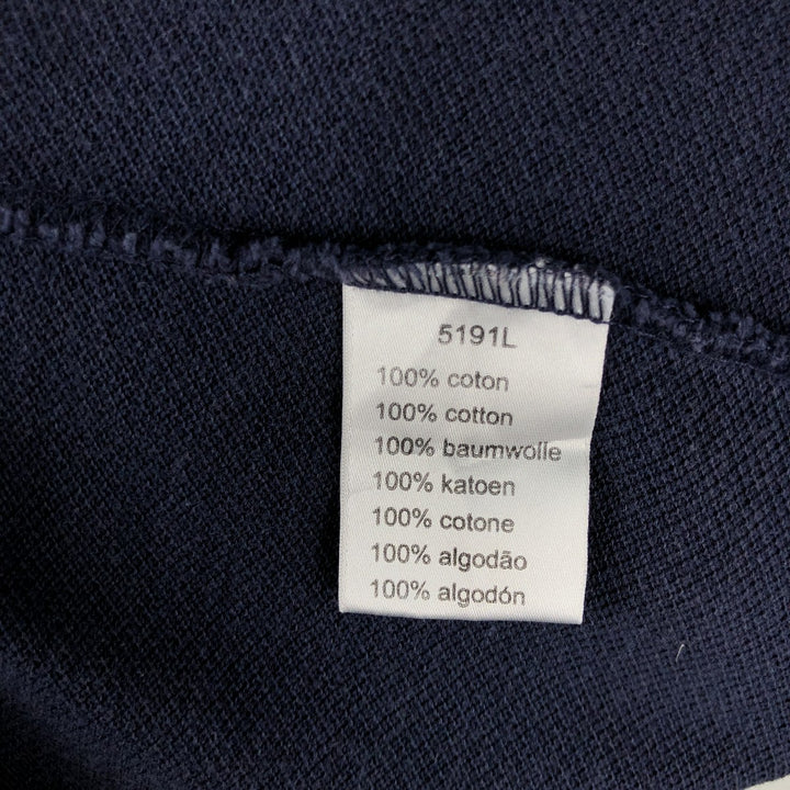 Lacoste LACOSTE French design short sleeve polo shirt No. 7 Men's XXL equivalent cotton navy blue type Vintage Second Hand