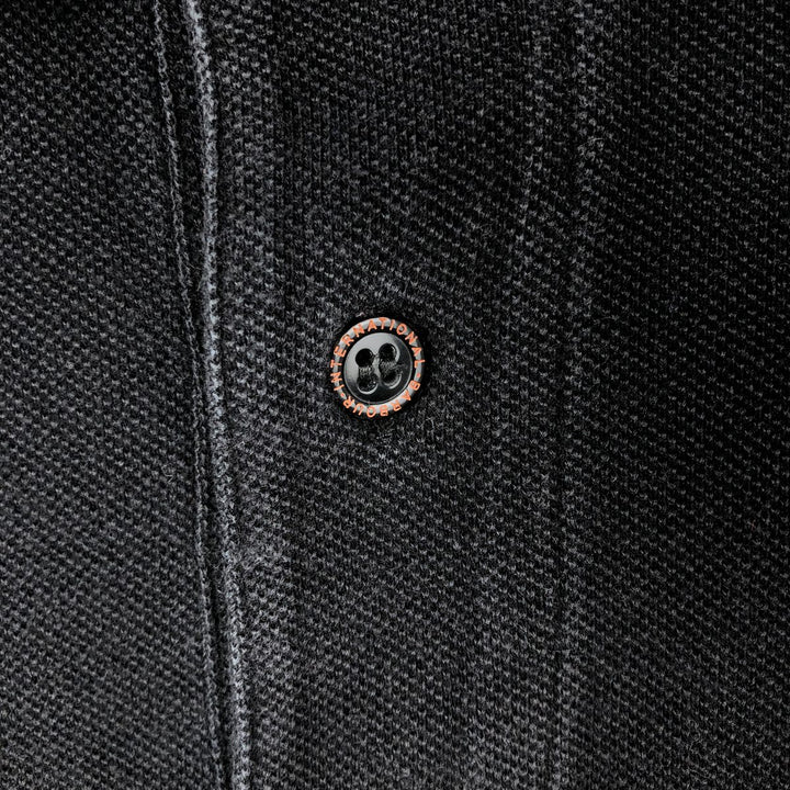 Barbour Short-Sleeve Polo Shirt, Men's Size L (approx.) cotton black type Vintage Second Hand