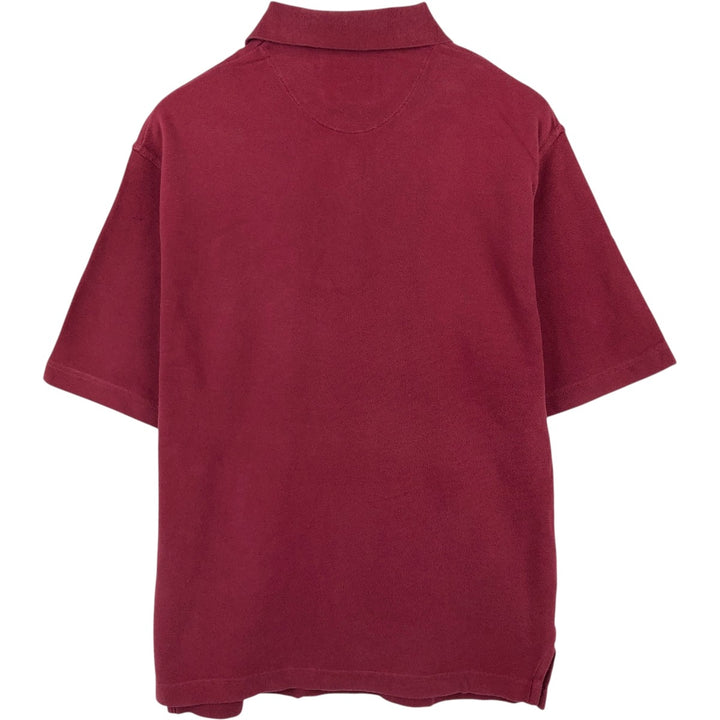 1990'S Levi's short-sleeved polo shirt, men's size L equivalent, vintage. cotton red type Vintage Second Hand