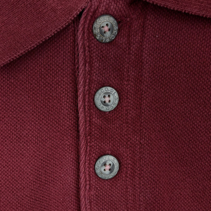 1990'S Levi's short-sleeved polo shirt, men's size L equivalent, vintage. cotton red type Vintage Second Hand