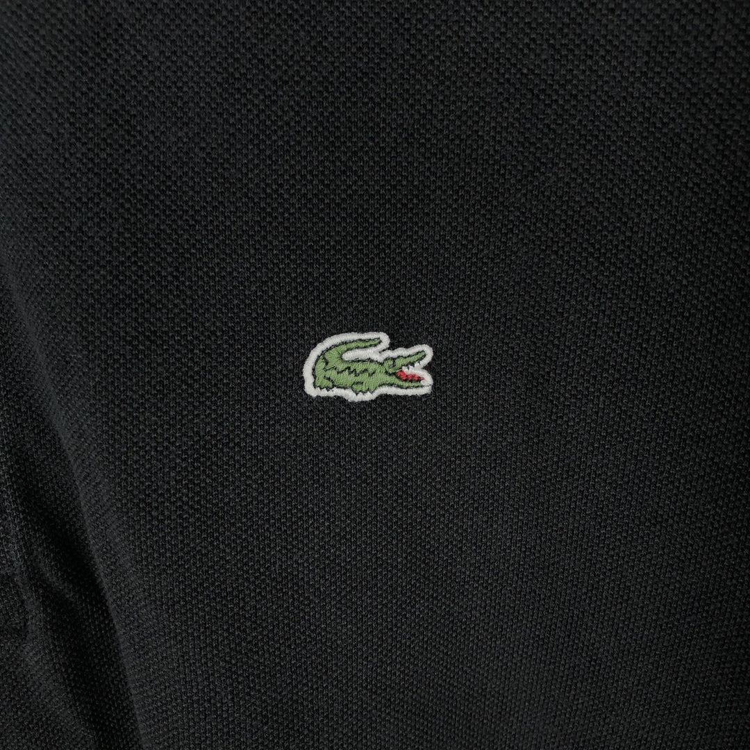 Lacoste LACOSTE French design short sleeve polo shirt size 6 men's XL equivalent cotton black type Vintage Second Hand