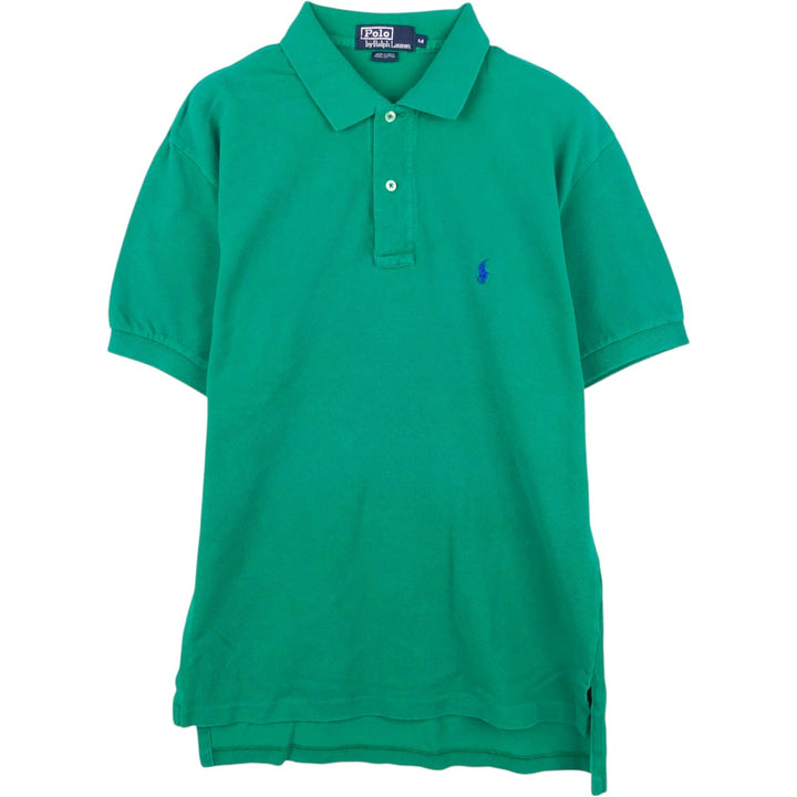 Ralph Lauren POLO by Ralph Lauren short sleeve polo shirt, men's size M cotton green type Vintage Second Hand
