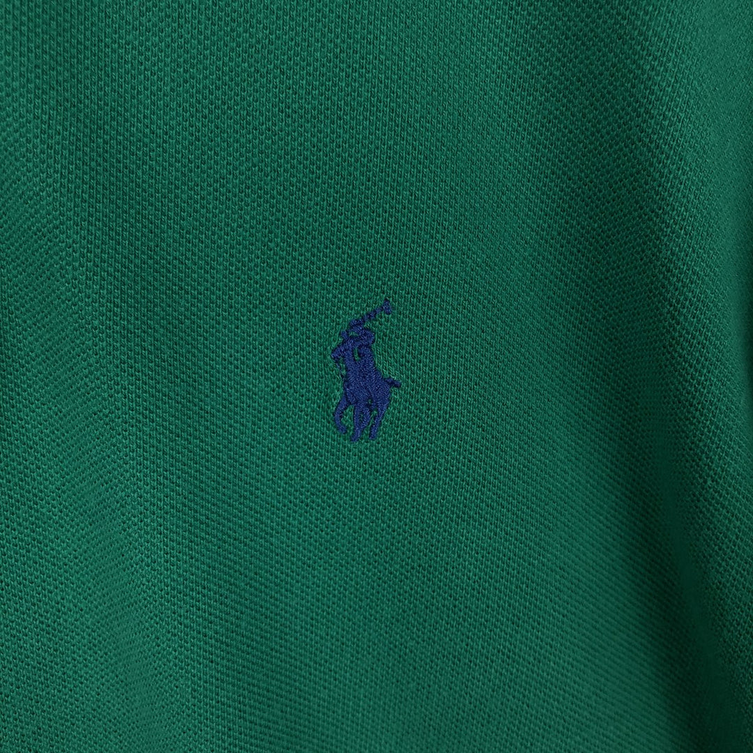 Ralph Lauren POLO by Ralph Lauren short sleeve polo shirt, men's size M cotton green type Vintage Second Hand