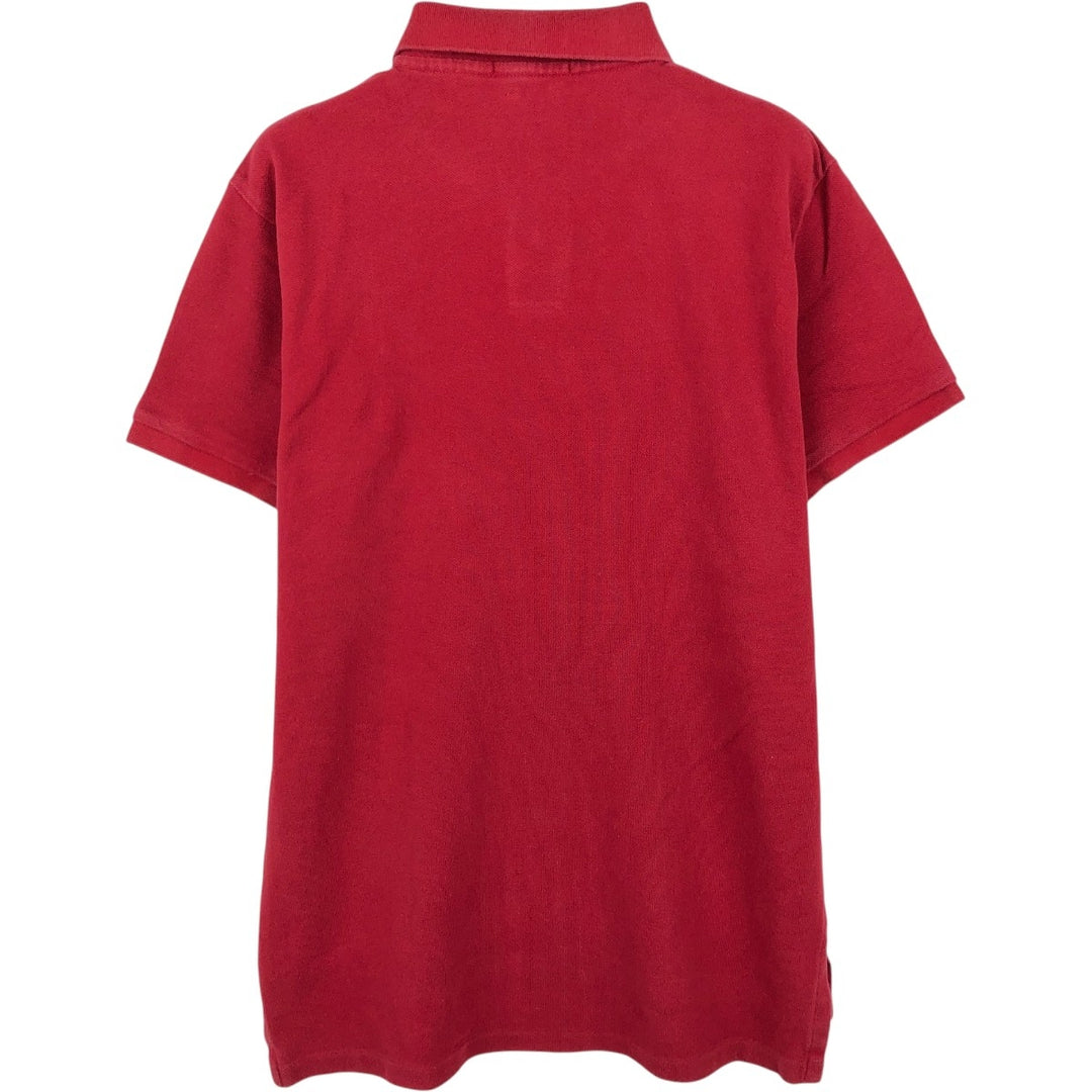 Ralph Lauren POLO RALPH LAUREN CUSTOM FIT short sleeve polo shirt men's M equivalent cotton red type Vintage Second Hand