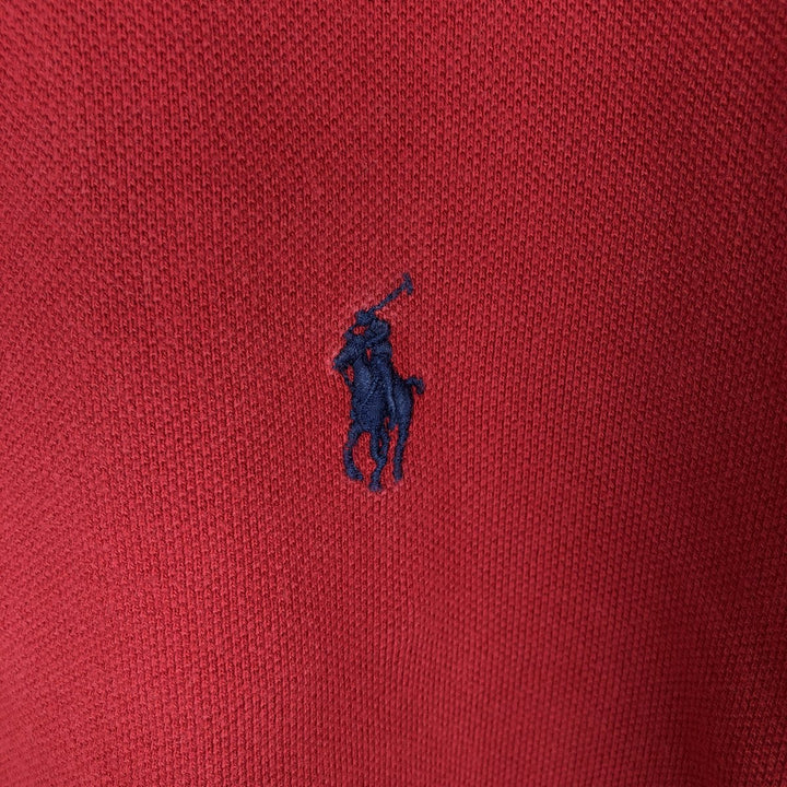 Ralph Lauren POLO RALPH LAUREN CUSTOM FIT short sleeve polo shirt men's M equivalent cotton red type Vintage Second Hand