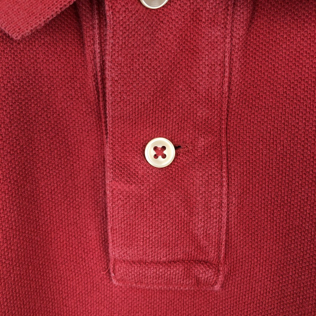 Ralph Lauren POLO RALPH LAUREN CUSTOM FIT short sleeve polo shirt men's M equivalent cotton red type Vintage Second Hand