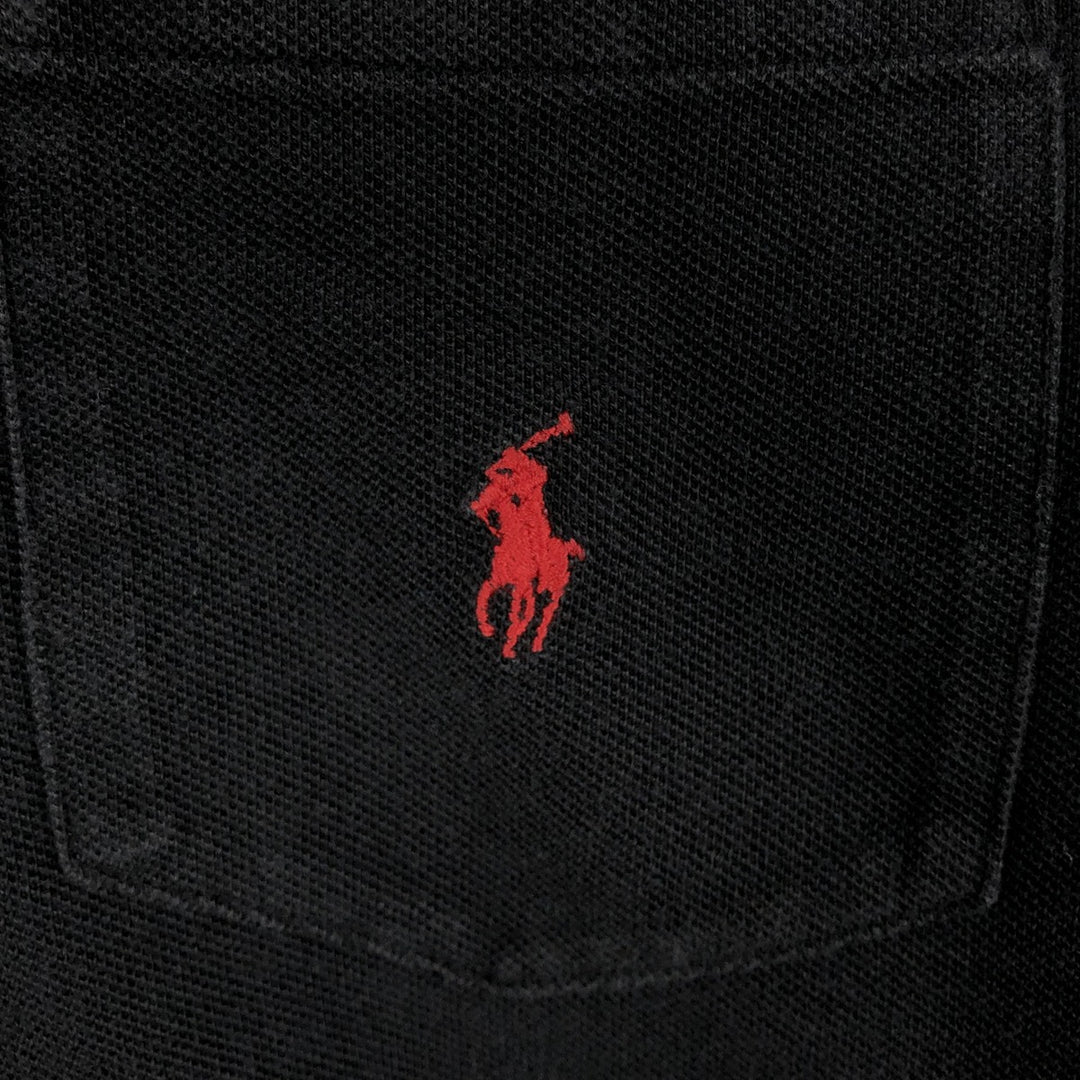 Ralph Lauren POLO by Ralph Lauren short sleeve polo shirt, men's size L cotton black type Vintage Second Hand