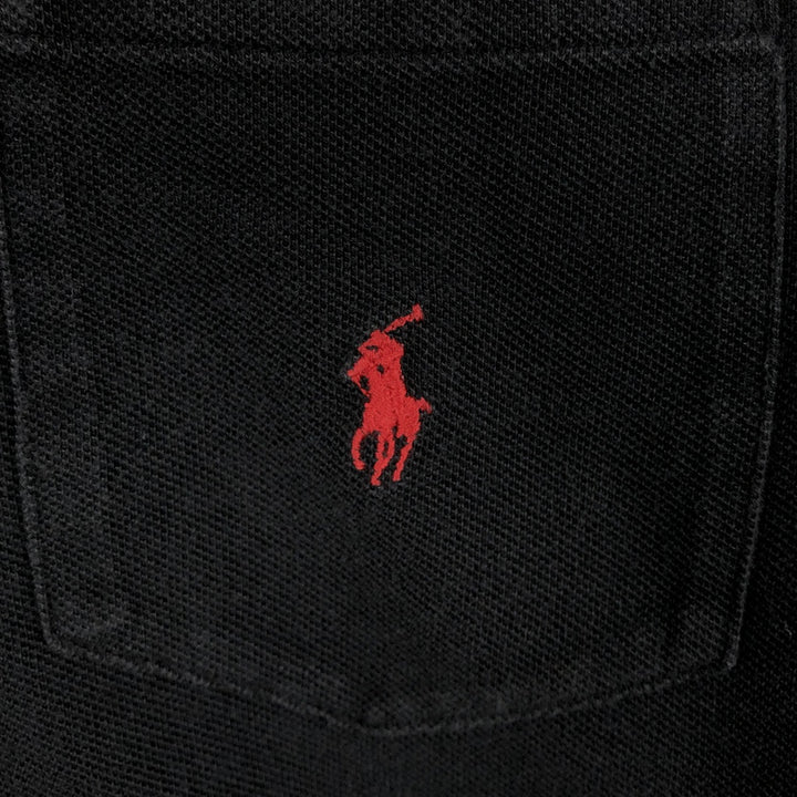 Ralph Lauren POLO by Ralph Lauren short sleeve polo shirt, men's size L cotton black type Vintage Second Hand