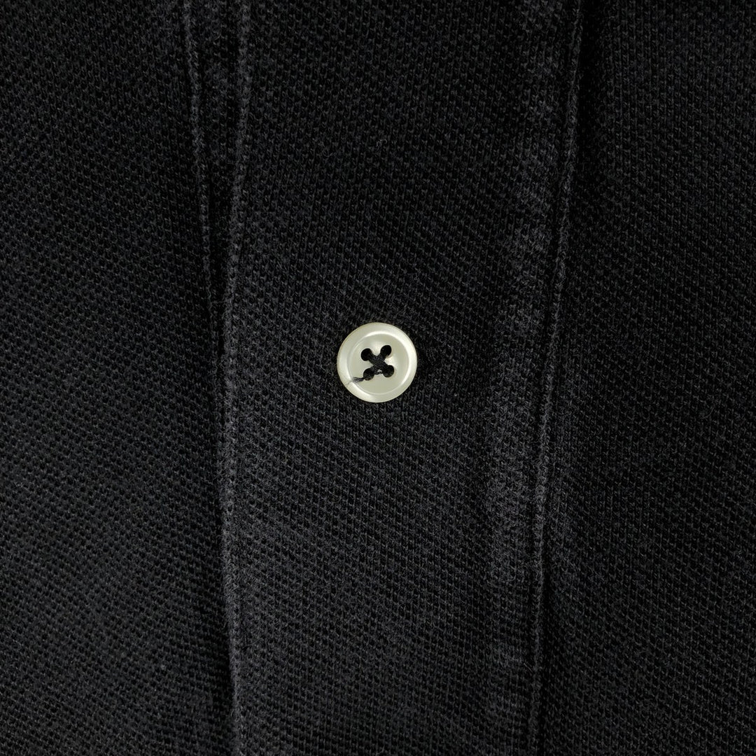 Ralph Lauren POLO by Ralph Lauren short sleeve polo shirt, men's size L cotton black type Vintage Second Hand