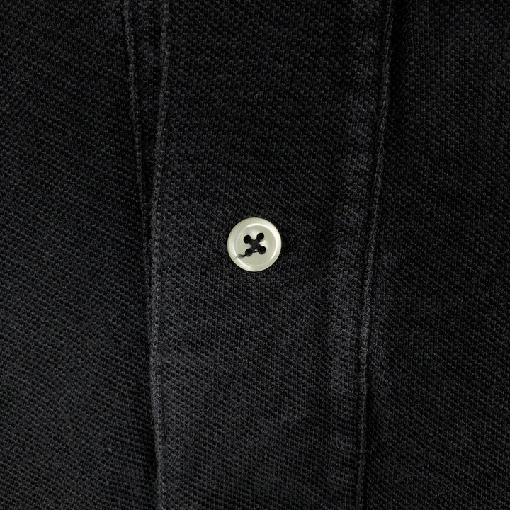 Ralph Lauren POLO by Ralph Lauren short sleeve polo shirt, men's size L cotton black type Vintage Second Hand