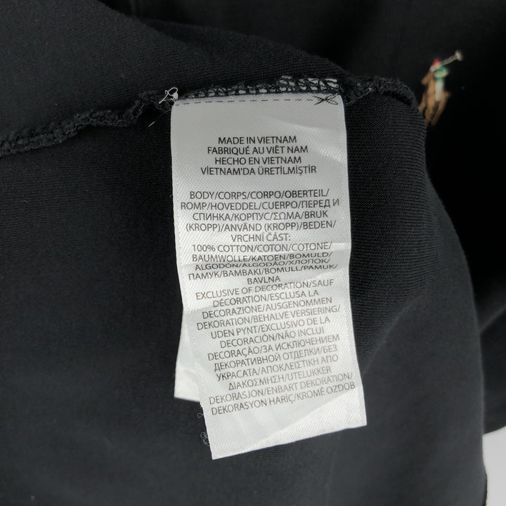 Ralph Lauren POLO RALPH LAUREN SLIM FIT Short-Sleeve Polo Shirt, Men's Size XXL (approx.) cotton black type Vintage Second Hand