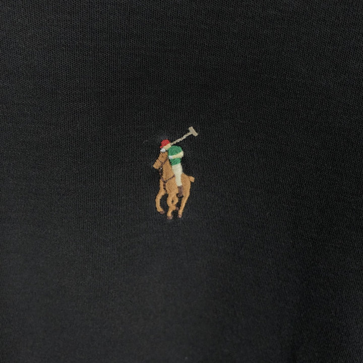 Ralph Lauren POLO RALPH LAUREN SLIM FIT Short-Sleeve Polo Shirt, Men's Size XXL (approx.) cotton black type Vintage Second Hand