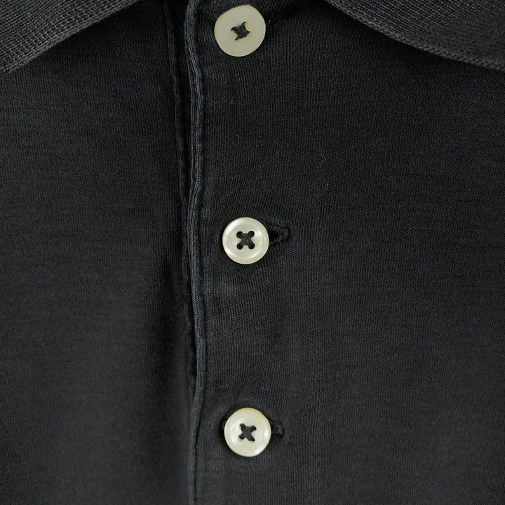 Ralph Lauren POLO RALPH LAUREN SLIM FIT Short-Sleeve Polo Shirt, Men's Size XXL (approx.) cotton black type Vintage Second Hand