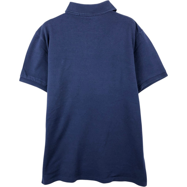 Ralph Lauren POLO RALPH LAUREN CUSTOM FIT short sleeve polo shirt men's size L cotton navy blue type Vintage Second Hand