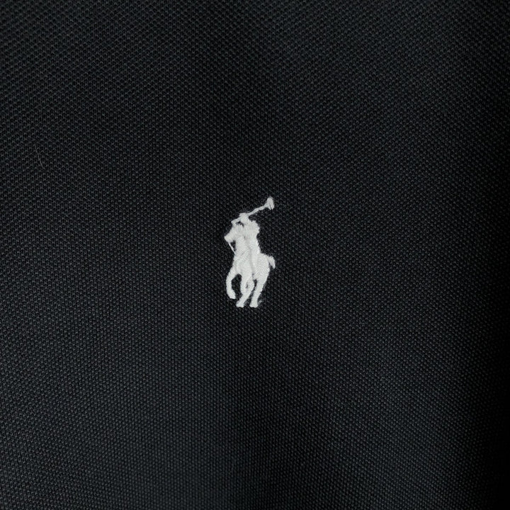 Ralph Lauren POLO RALPH LAUREN SLIM FIT Short-Sleeve Polo Shirt, Men's Size XXL (approx.) cotton black type Vintage Second Hand