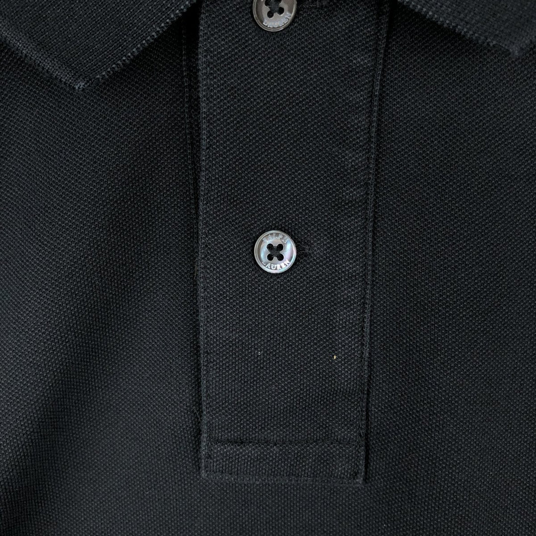Ralph Lauren POLO RALPH LAUREN SLIM FIT Short-Sleeve Polo Shirt, Men's Size XXL (approx.) cotton black type Vintage Second Hand