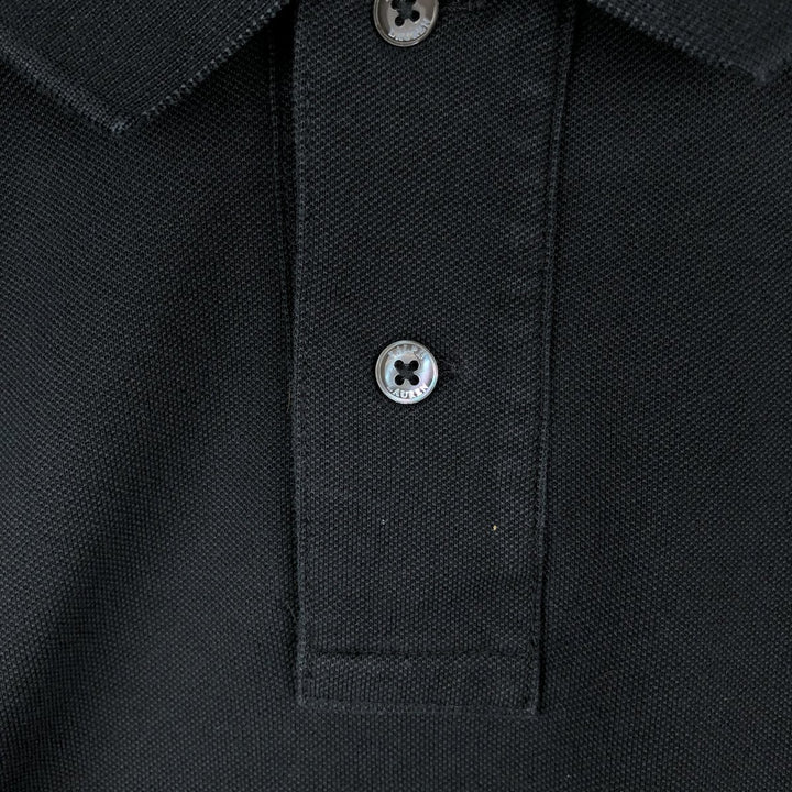 Ralph Lauren POLO RALPH LAUREN SLIM FIT Short-Sleeve Polo Shirt, Men's Size XXL (approx.) cotton black type Vintage Second Hand