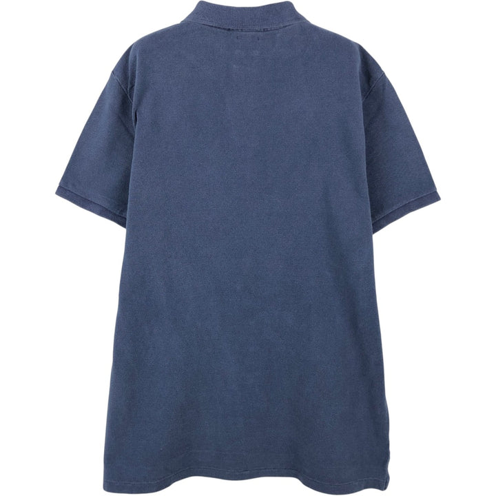 Ralph Lauren POLO RALPH LAUREN CUSTOM SLIM FIT short sleeve polo shirt men's size M cotton navy blue type Vintage Second Hand