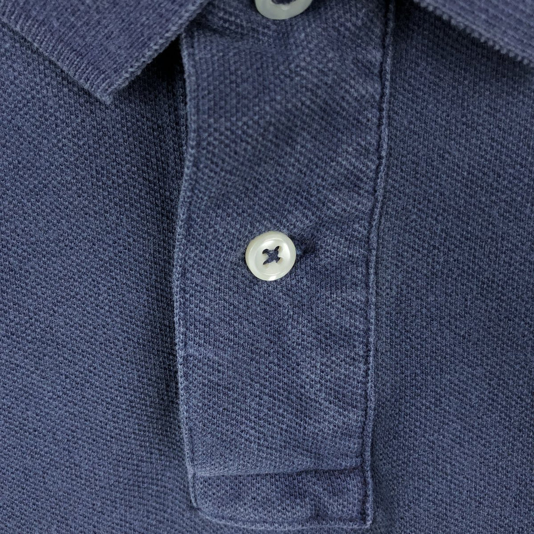 Ralph Lauren POLO RALPH LAUREN CUSTOM SLIM FIT short sleeve polo shirt men's size M cotton navy blue type Vintage Second Hand