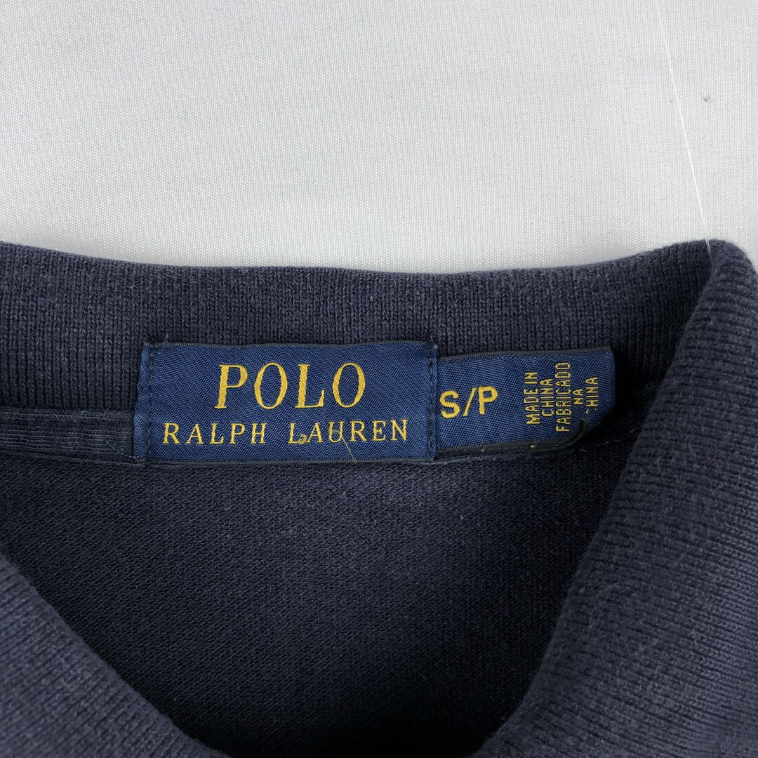 Ralph Lauren POLO RALPH LAUREN short-sleeved polo shirt, men's size S cotton black type Vintage Second Hand