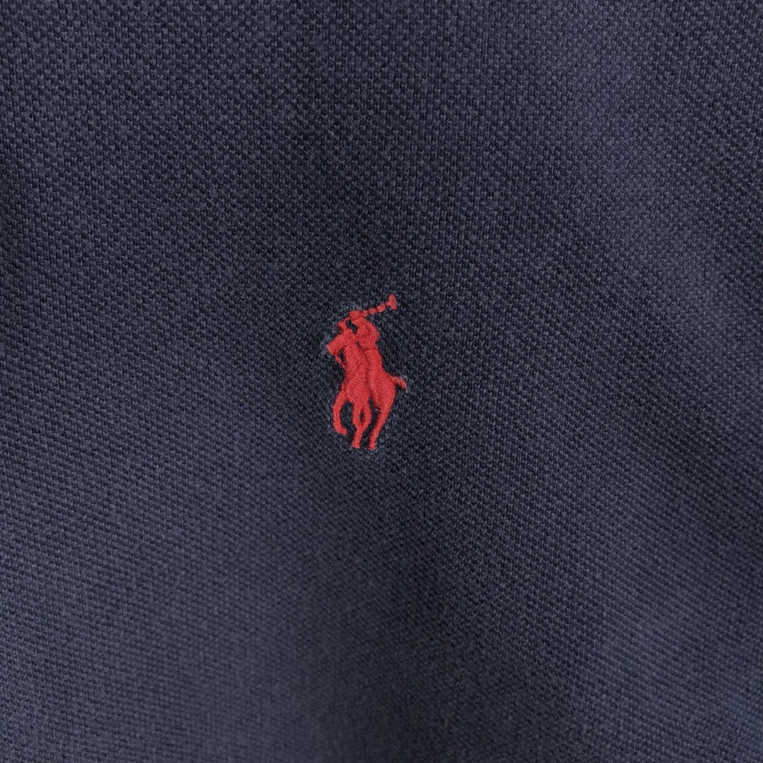 Ralph Lauren POLO RALPH LAUREN short-sleeved polo shirt, men's size S cotton black type Vintage Second Hand