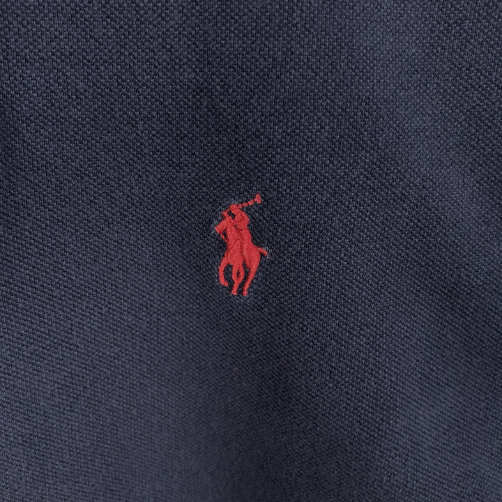 Ralph Lauren POLO RALPH LAUREN short-sleeved polo shirt, men's size S cotton black type Vintage Second Hand