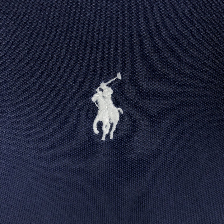 Ralph Lauren POLO RALPH LAUREN short sleeve polo shirt men's XL equivalent cotton navy blue type Vintage Second Hand