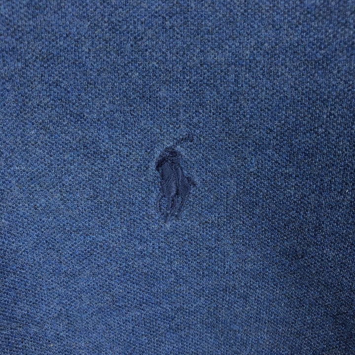 Ralph Lauren POLO RALPH LAUREN CLASSIC FIT short sleeve polo shirt, men's size M cotton blue type Vintage Second Hand