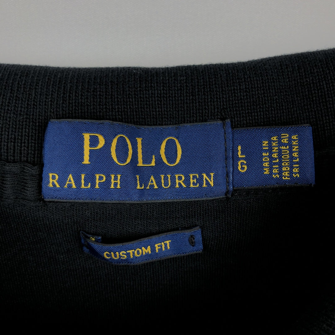Ralph Lauren POLO RALPH LAUREN CUSTOM FIT short sleeve polo shirt men's XL equivalent unclear black type Vintage Second Hand