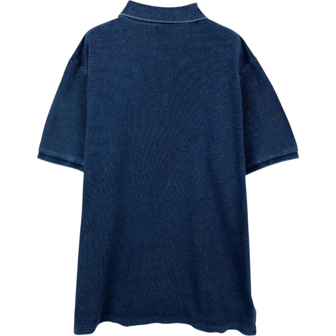 Ralph Lauren POLO RALPH LAUREN CLASSIC FIT short sleeve polo shirt men's XL equivalent cotton blue type Vintage Second Hand