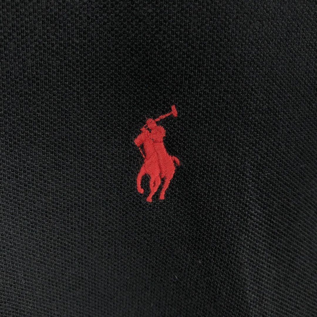 Ralph Lauren POLO RALPH LAUREN CLASSIC FIT short sleeve polo shirt for men size L cotton black type Vintage Second Hand