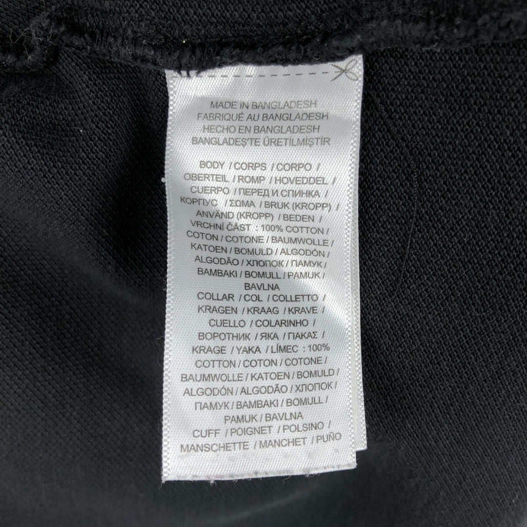 Ralph Lauren POLO RALPH LAUREN CUSTOM SLIM FIT short sleeve polo shirt, men's size L cotton black type Vintage Second Hand