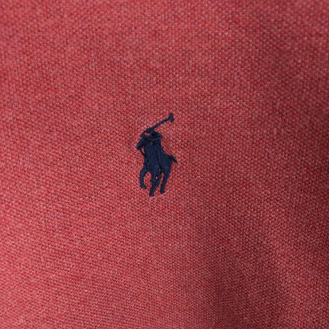 Ralph Lauren POLO RALPH LAUREN CUSTOM SLIM FIT short sleeve polo shirt men's XL equivalent cotton black type Vintage Second Hand
