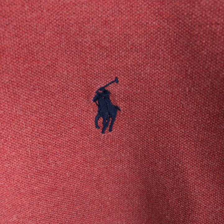 Ralph Lauren POLO RALPH LAUREN CUSTOM SLIM FIT short sleeve polo shirt men's XL equivalent cotton black type Vintage Second Hand