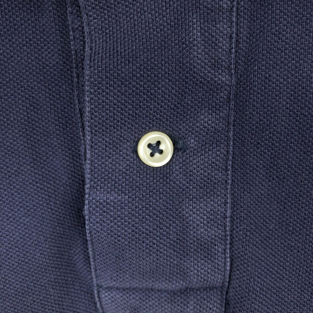 Ralph Lauren POLO RALPH LAUREN CUSTOM SLIM FIT short sleeve polo shirt men's size M cotton navy blue type Vintage Second Hand