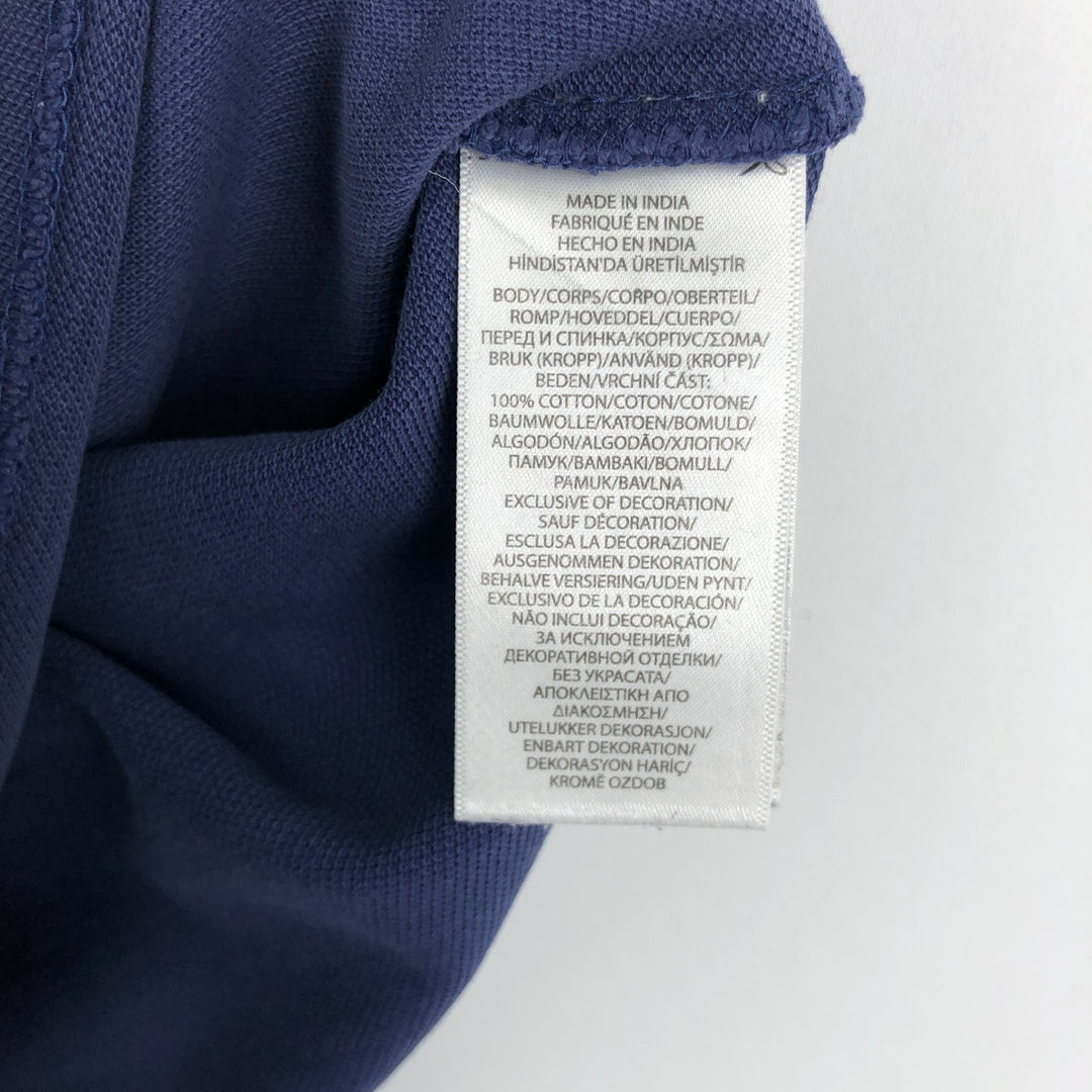 Ralph Lauren POLO RALPH LAUREN CUSTOM SLIM FIT short sleeve polo shirt, men's size L cotton navy blue type Vintage Second Hand